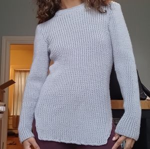 Beautiful Handmade Light Grey Chunky sweater